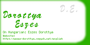 dorottya eszes business card